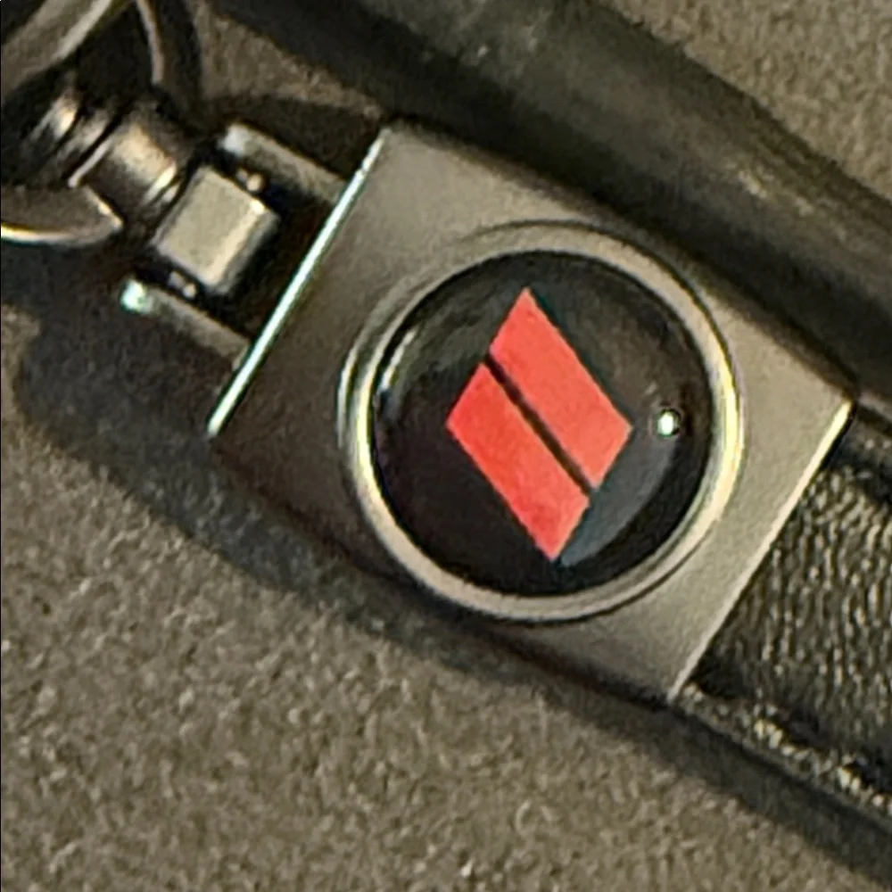 Black and Red Keychain Accessory